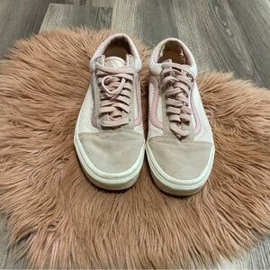 Vans Classic Old School Pink Tan Sneaker Size 8